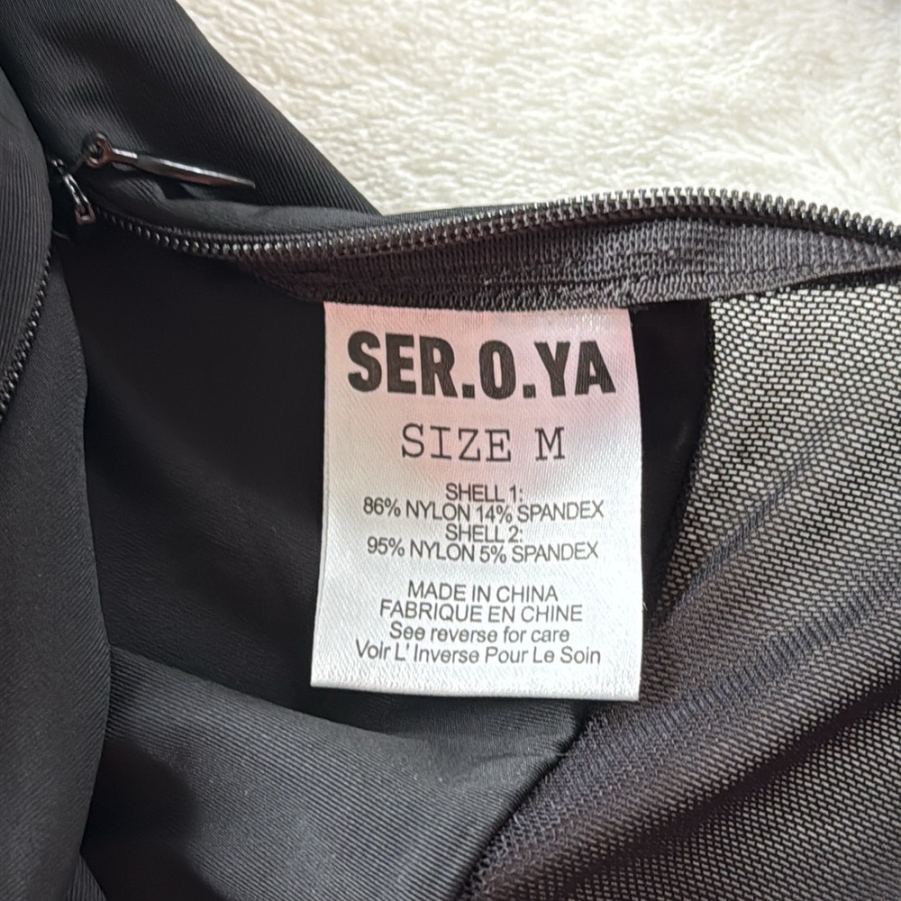 NWT Revolve SER OYA Ciar Black/Sheer Bodysuit Medium - Picture 11 of 12